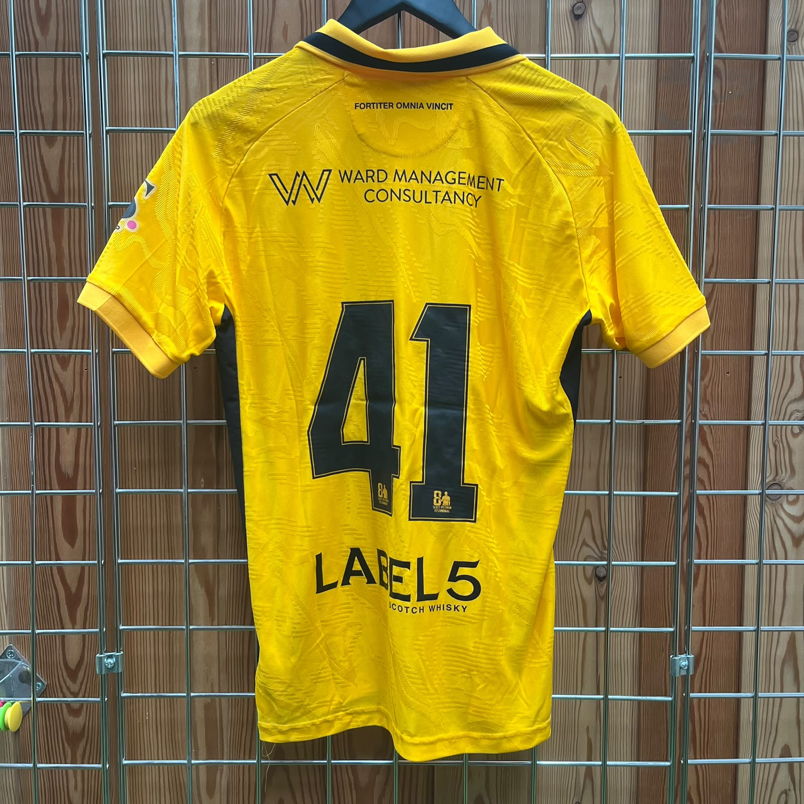 Pittman Testimonial Matchworn Squad Signed Shirt #41 - Image 2