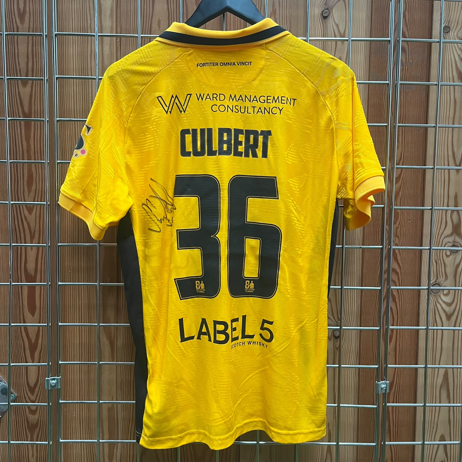 Pittman Testimonial Matchworn Signed Culbert #36
