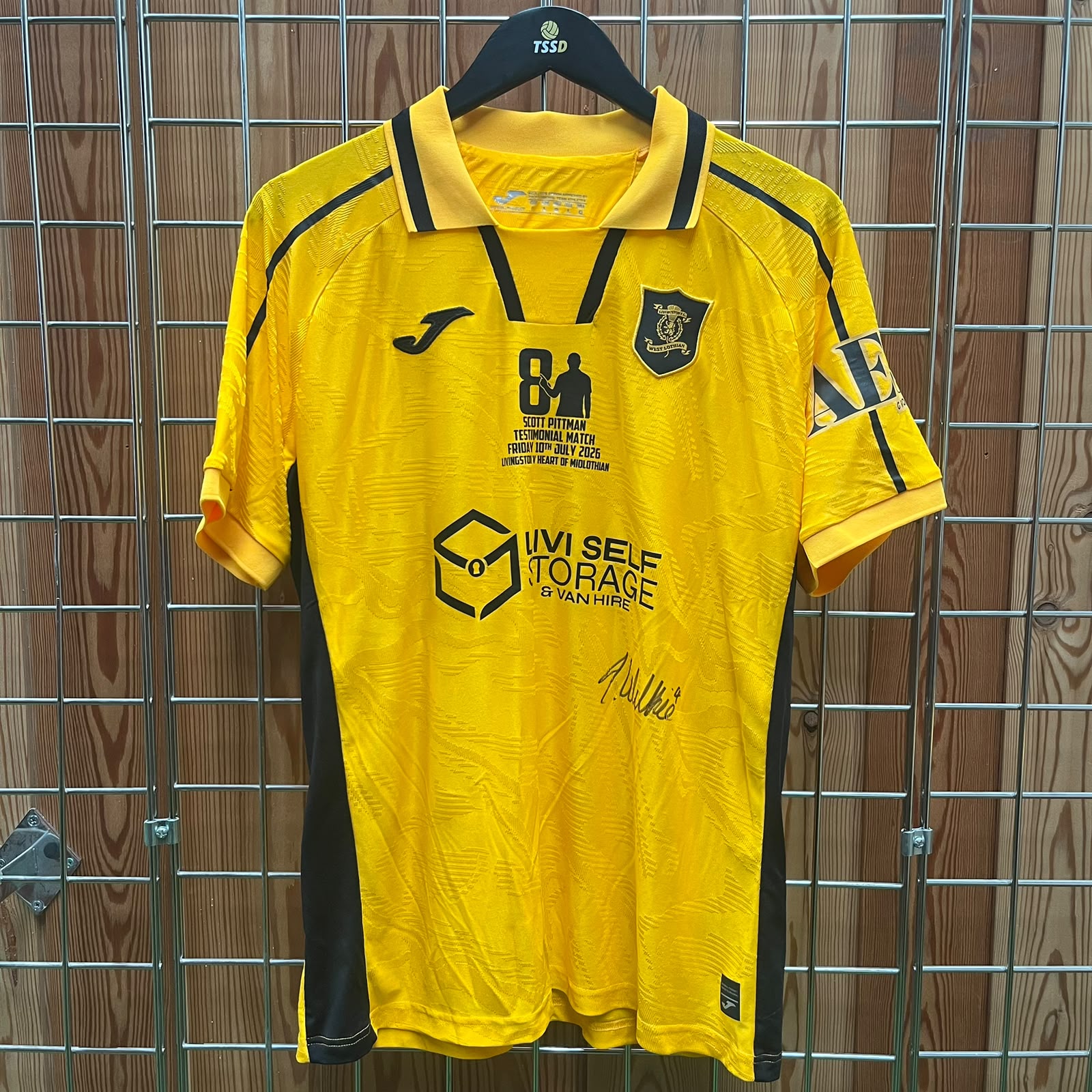 Pittman Testimonial Matchworn Signed Wilkie #4 - Image 2